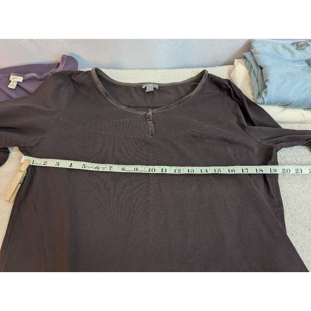 J. Jill Lot of 4 Tops Women's Large Henley V-Neck Stretch Casual - Picture 13 of 16